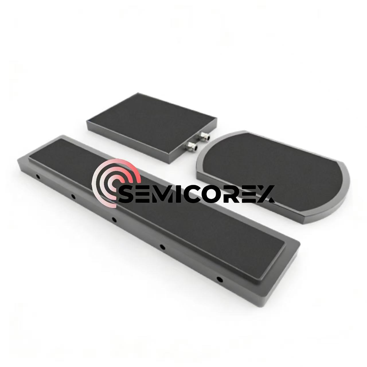 Svart aluminiumoxid keramiska vakuumchuckar